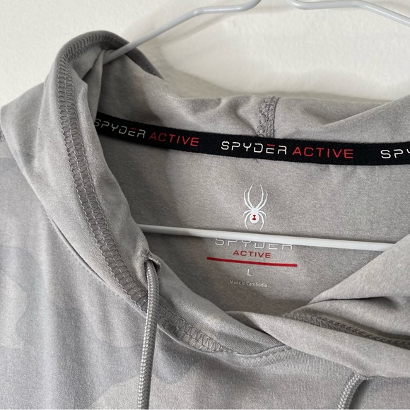 Spyder Active Grey Camo Hoodie - Picture 7 of 7